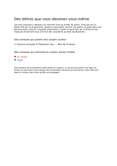 Première page de Des lettres que vous dessinez vous-même