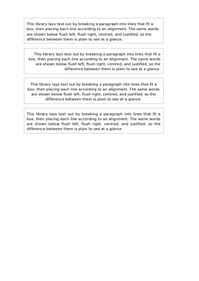 First page of Breaking a paragraph up, and aligning it