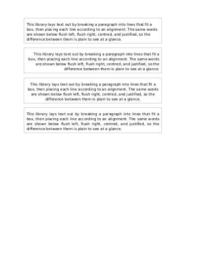 First page of Paragraph flow and alignment