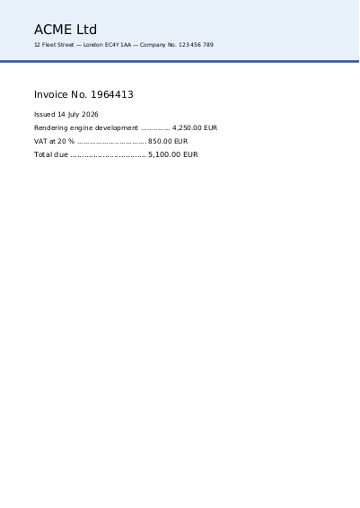 First page of An overlay on a letterhead