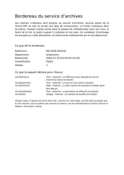 Un fichier qui explique ses entrées, première page