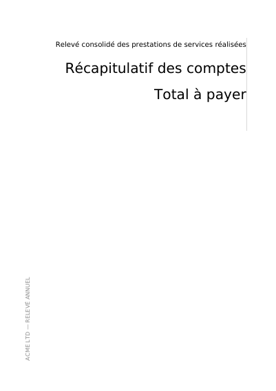Des titres réduits et une étiquette pivotée, première page