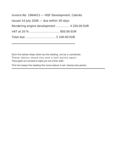 Fonts Embedded in the File, first page